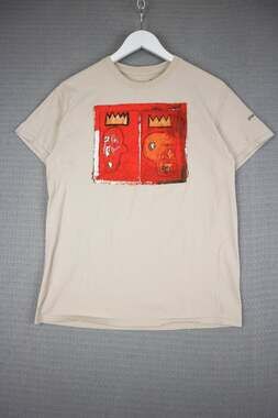 Jean Michel Basquiat Graphic Tee Mens Medium Cream